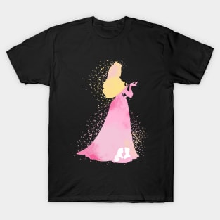 Lady in pink T-Shirt